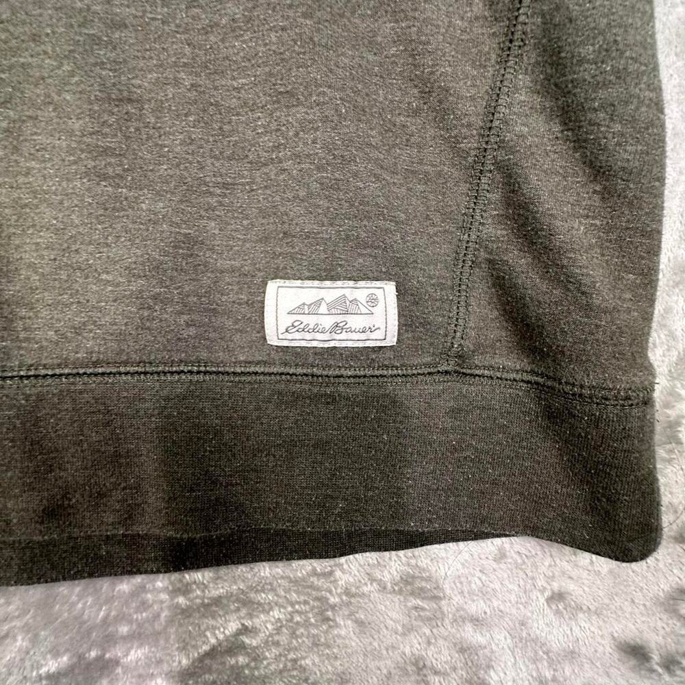 Eddie Bauer Olive Green Pullover Quarter-zip Sweatshirt Size XL - Picture 4 of 6